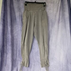 FP One Free People Mineral Wash Lace-Up Jogger Pants